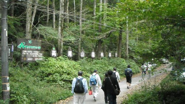 日影の会場へ