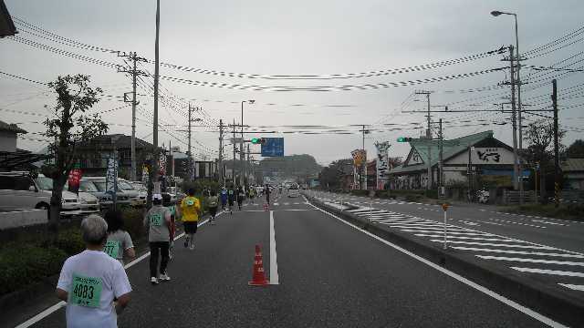 ６キロ付近、ここから苦しくなる