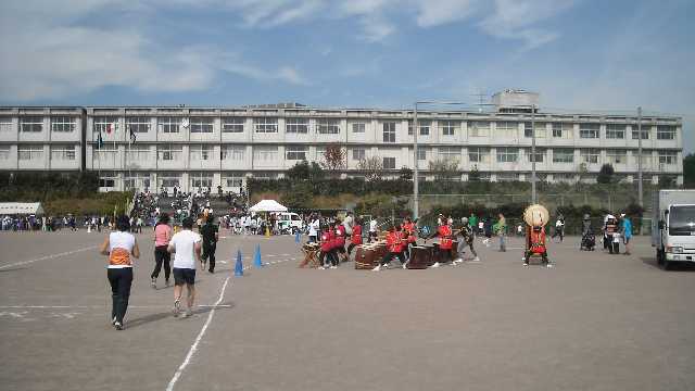 太鼓の応援