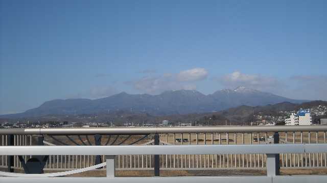 錦桜橋から見た赤城山