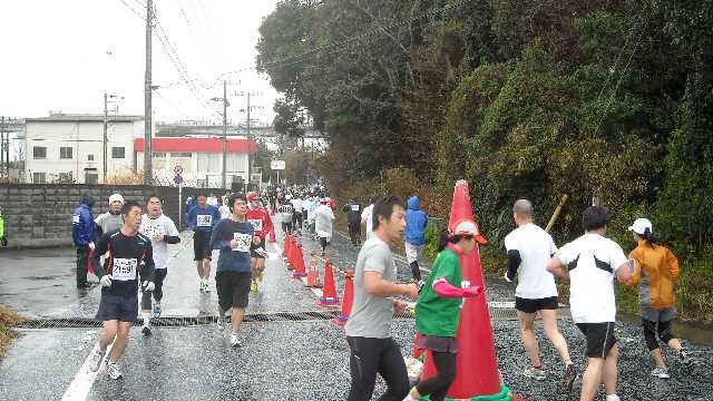 ９キロ過ぎの折り返し