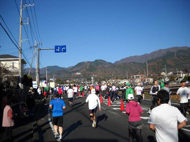 ２キロ過ぎの折り返し