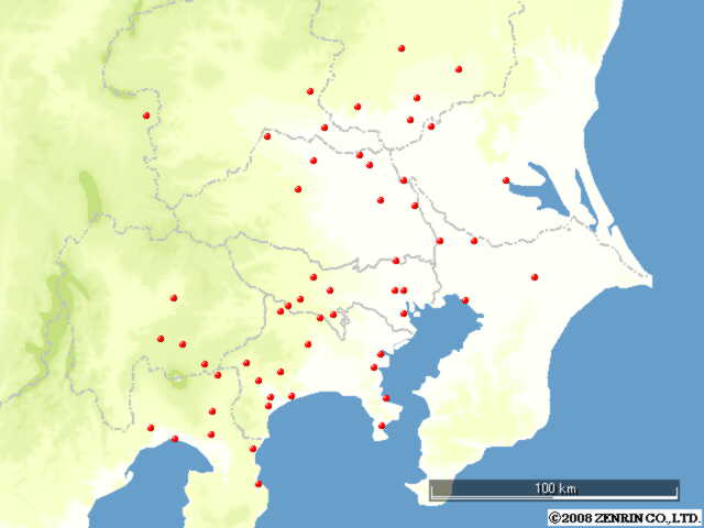 参加した大会の位置